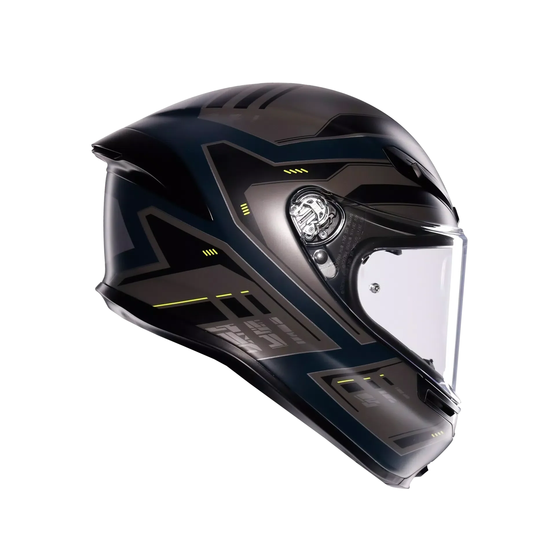 AGV K6 S Helm Enhance Matt Grau/Gelb Fluo | 2118395001022 - Image 7