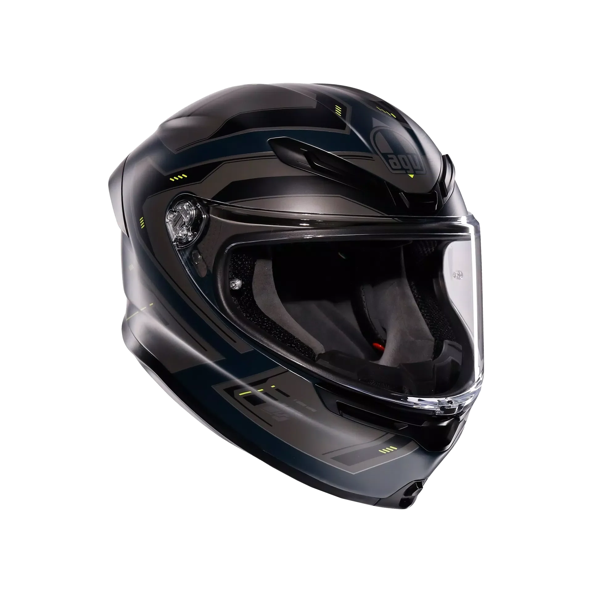 AGV K6 S Helm Enhance Matt Grau/Gelb Fluo | 2118395001022 - Image 8