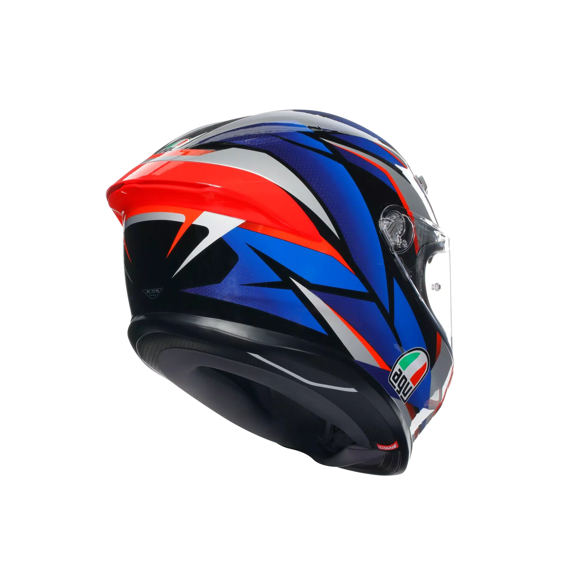 AGV K6 S Helm Slashcut Schwarz/Blau/Rot | 2118395001015 - Image 6