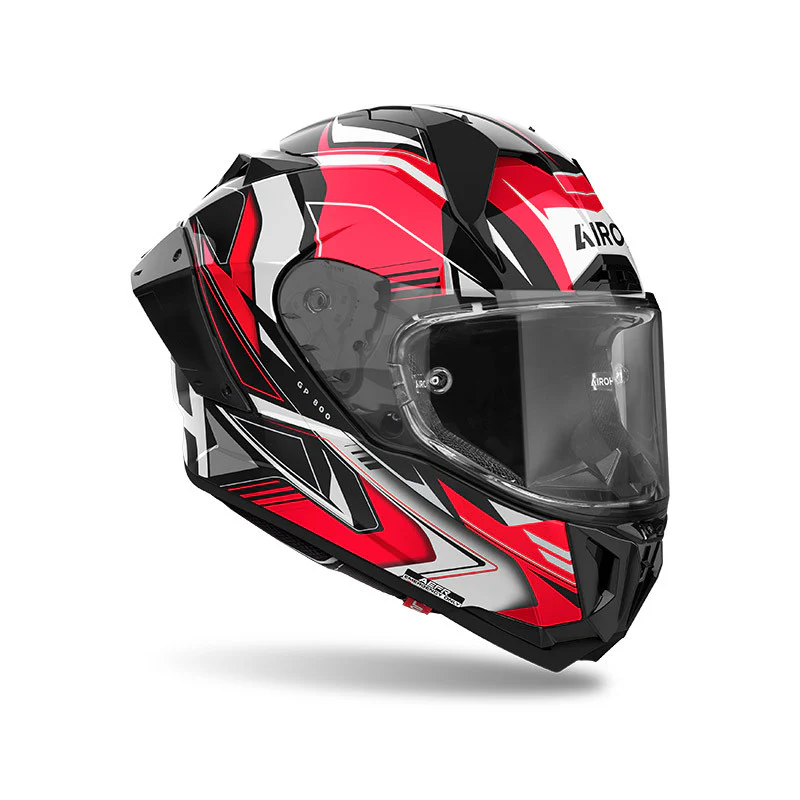 Airoh GP 800 Must Helm Black Red Glossy - Image 2