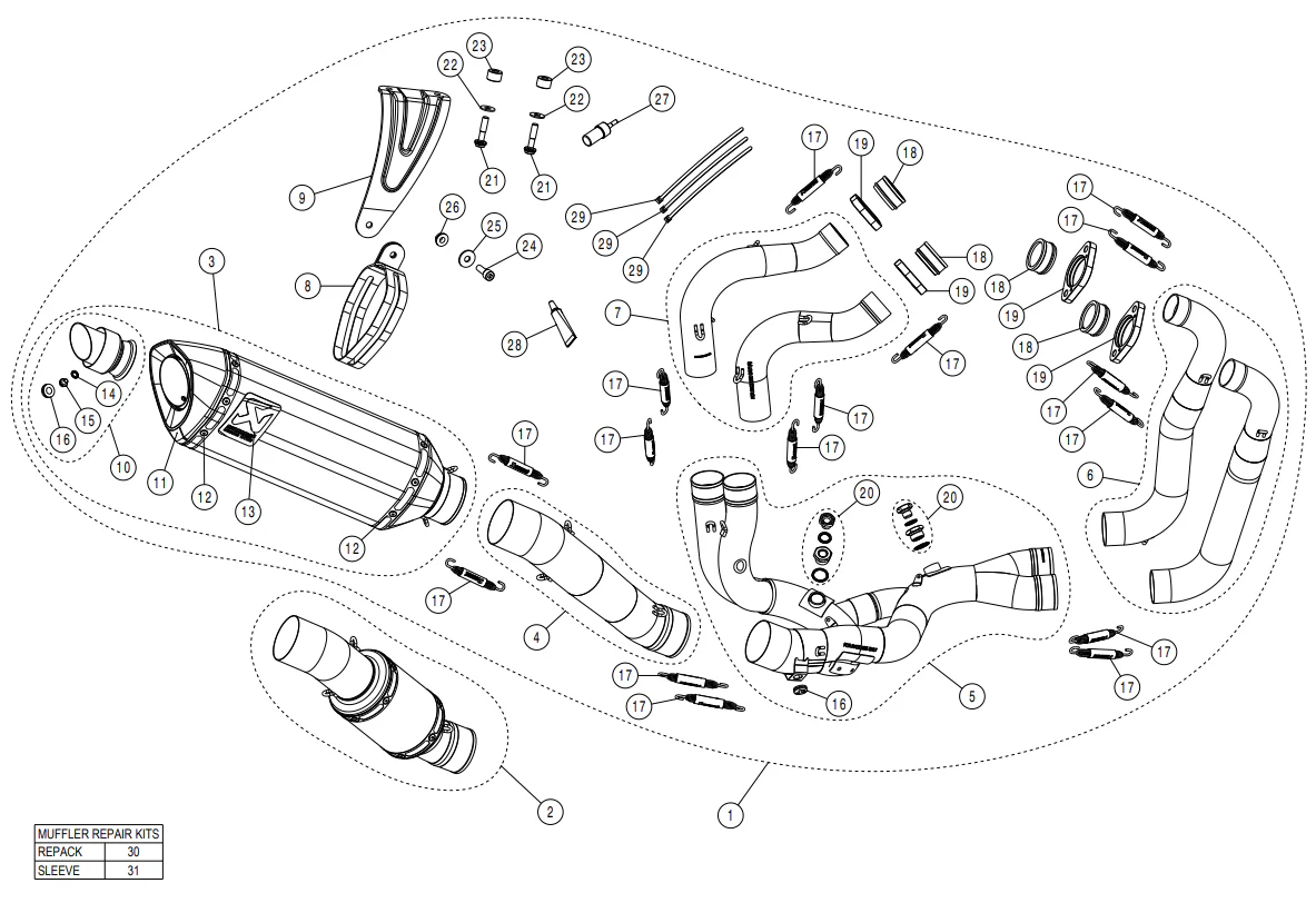 Akrapovic Evolution Line (Carbon) Aprilia RSV4/RR/1100 Factory (21-26) S-A10E9-RC - Image 5