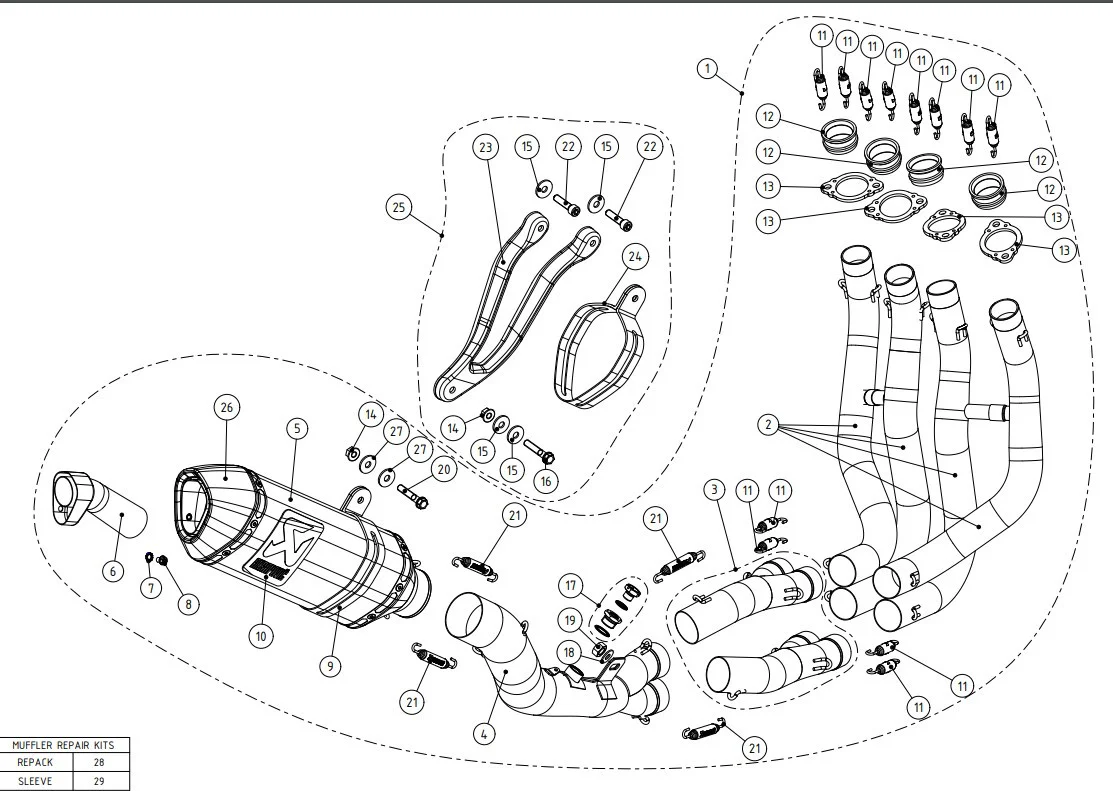 Akrapovic Racing Line (Edelstahl) Kawasaki ZX-10R/RR (16-20) S-K10R9-ZC - Image 7