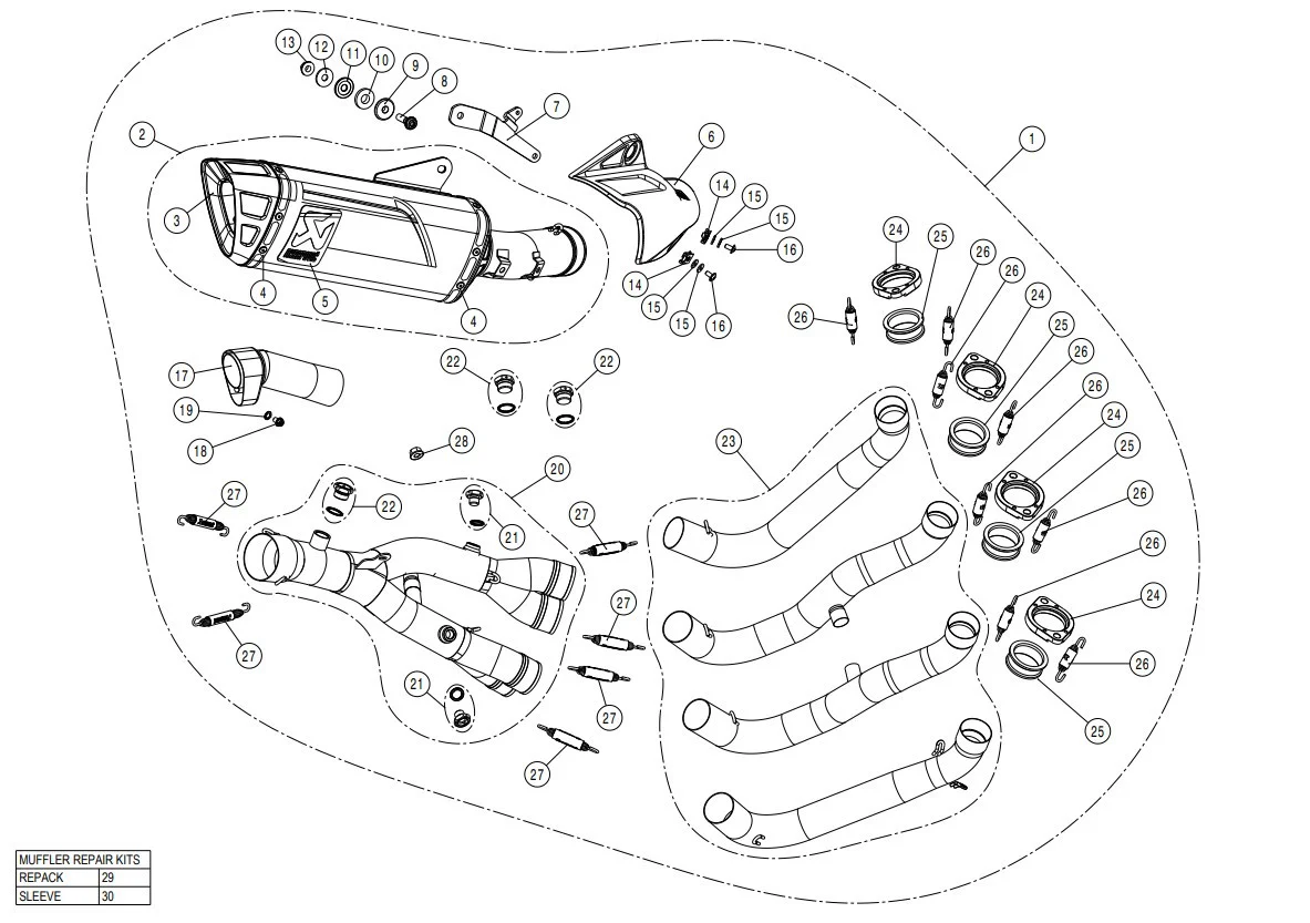 Akrapovic Evolution Line (Titanium) Yamaha YZF-R1/M (15-26) S-Y10E6-APLT - Image 6