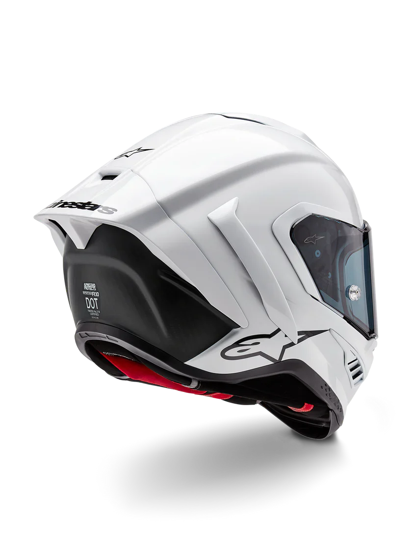 Alpinestars Supertech R10 Solid Helm Weiß Glanz 8200124-2170 - Image 5
