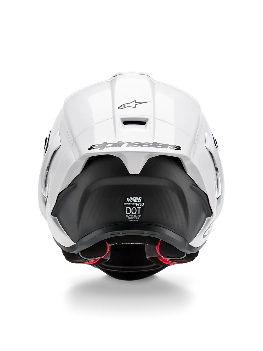 Alpinestars Supertech R10 Solid Helm Weiß Glanz 8200124-2170 - Image 7