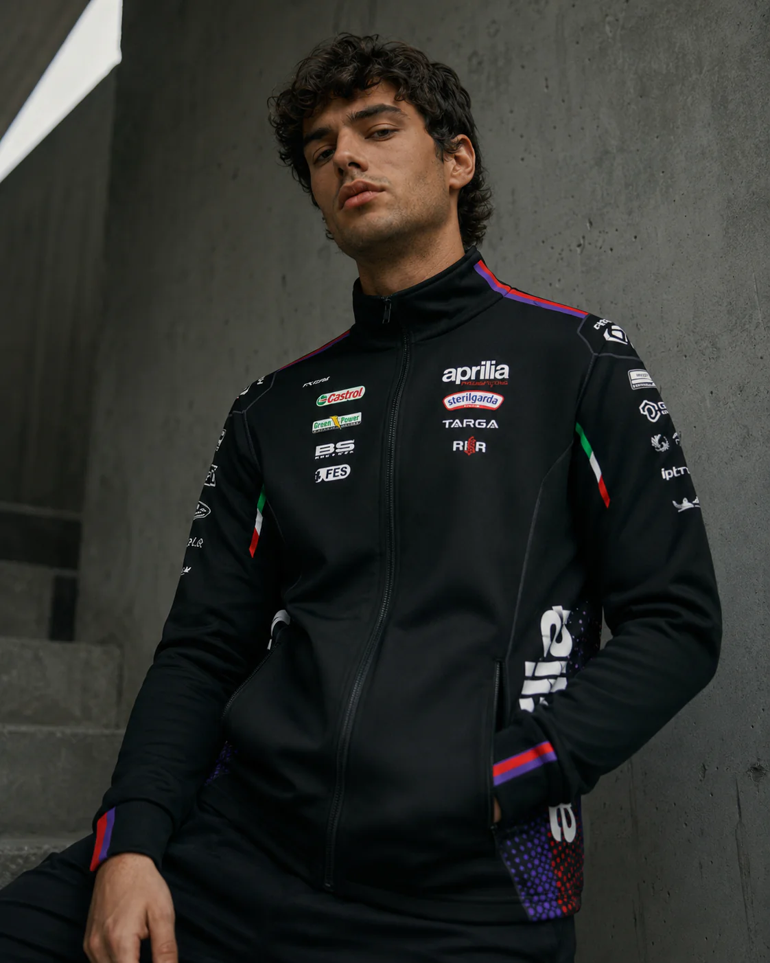 Aprilia Racing Team Zip Sweat-Jacke Replica 2026 Herren IXON - Image 6