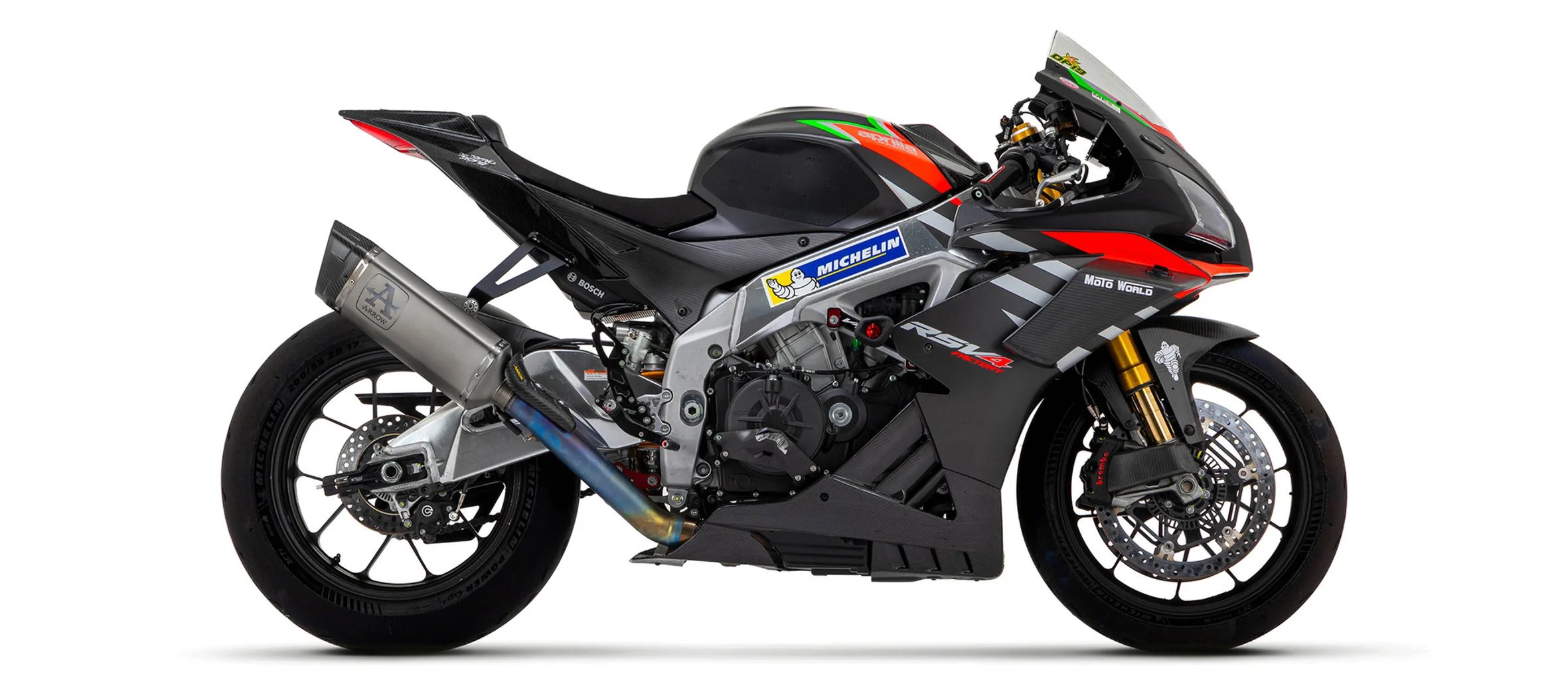 Arrow Slip-On Kit Pista Titanium Aprilia RSV4 1100 Factory (19-20) 71001PT - Image 3