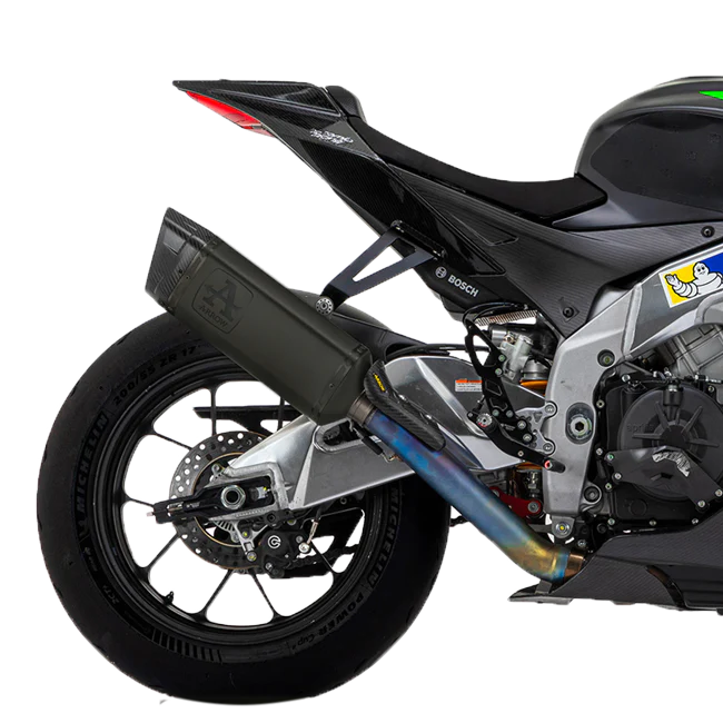 Arrow Slip-On Kit Pista Edelstahl Dark Aprilia RSV4 1100 Factory (19-20) 71002PTN