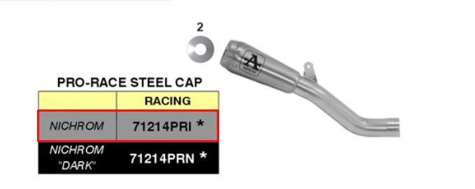 Arrow Slip-On Kit Pro-Race Edelstahl Aprilia RSV4/RR/RF (17-18) 71214PRI - Image 4