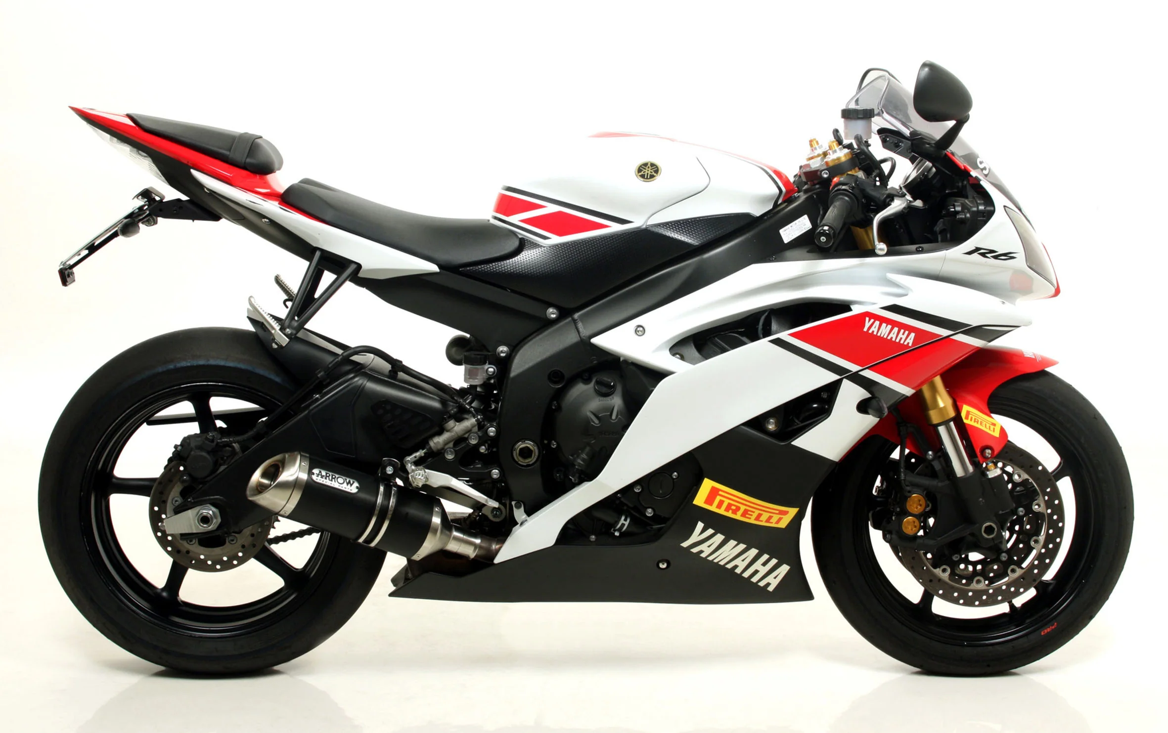Arrow Slip-On Thunder Aluminium Dark Yamaha YZF-R6 RJ15 (08-16) 71699AKN - Image 2