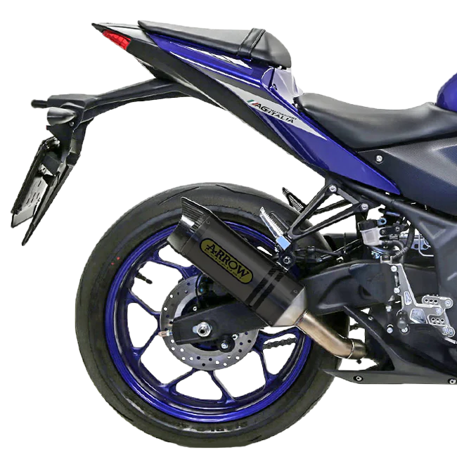 Arrow Slip-On Thunder Aluminium Dark Yamaha YZF-R3 (15-18) 71831AKN