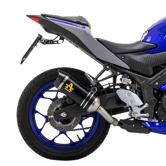 Arrow Slip-On Thunder Aluminium Dark Yamaha YZF-R3 (21-26) 71831AKN