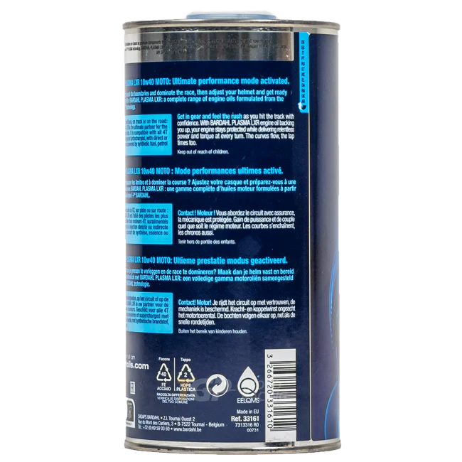 Bardahl 10W40 Plasma LXR - 1 Liter Premium Öl - Image 4
