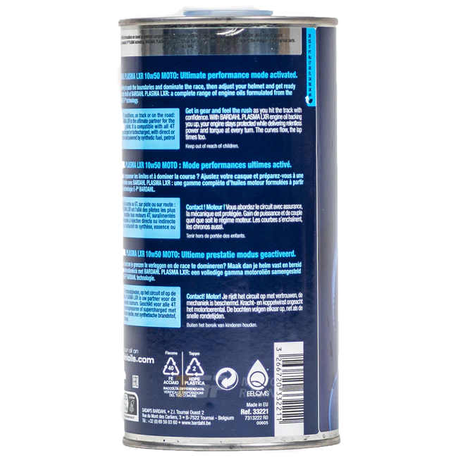 Bardahl 10W50 Plasma LXR - 1 Liter Premium Öl - Image 4