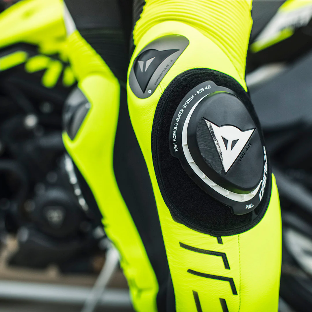 Dainese Audax D-ZIP Einteiler Lederkombi – Perforierter Rennanzug | Herren | Schwarz/Neon Gelb - Image 27