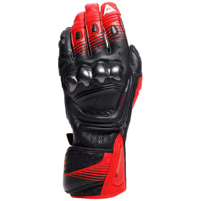 Dainese Fiero Racing Motorrad Lederhandschuhe | Herren | Schwarz/Rot | 2018100025A7700