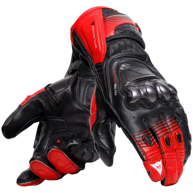 Dainese Fiero Racing Motorrad Lederhandschuhe | Herren | Schwarz/Rot | 2018100025A7700 - Image 2