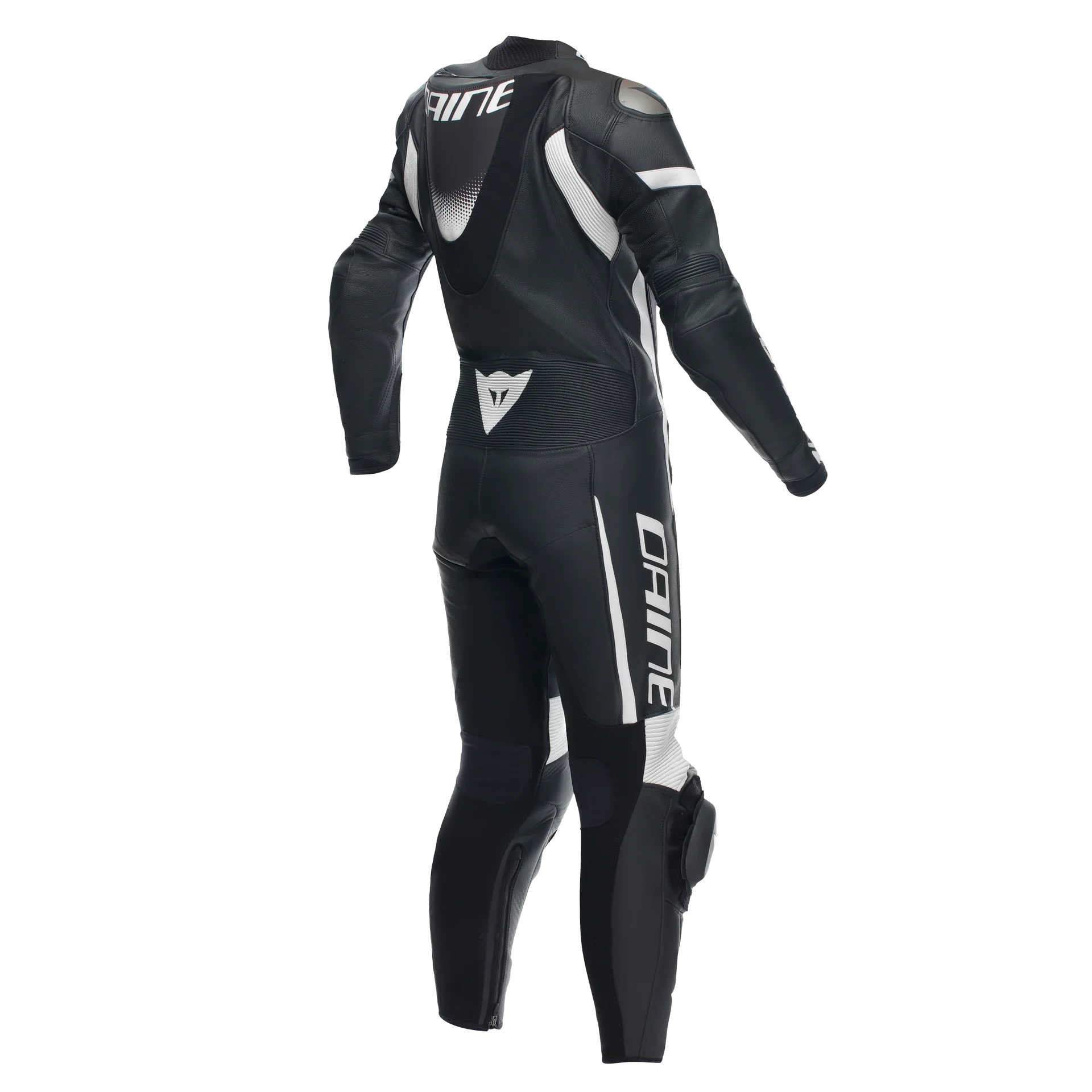 Dainese Grobnik Lady Einteiler Lederkombi – Perforierter Rennanzug | Frauen | Schwarz/Weiß - Image 4