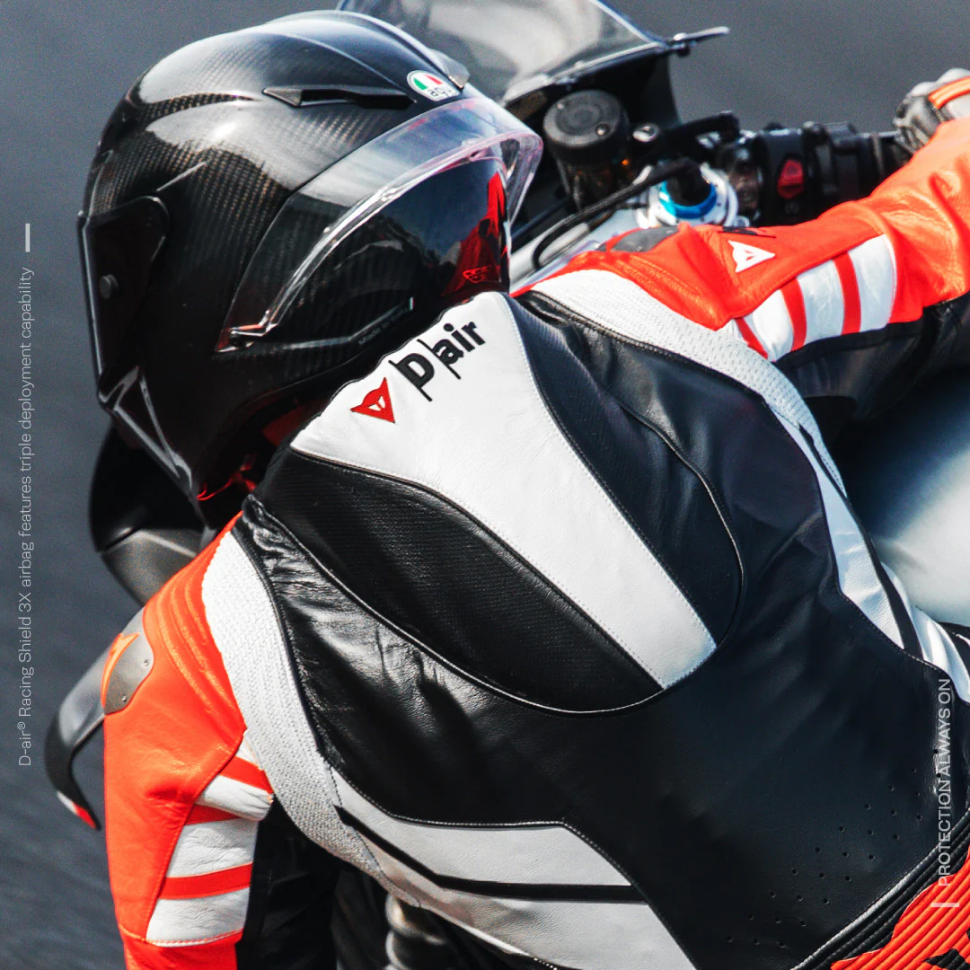 Dainese Mugello 3 D-AIR® Einteiler Lederkombi – Perforierter Airbag Rennanzug | Herren | Schwarz/Rot - Image 17