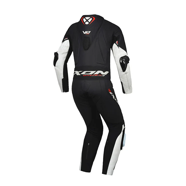 IXON Vortex 3 Lady Einteiler Lederkombi – Perforierter Rennanzug | Frauen | Weiß/Schwarz - Image 2