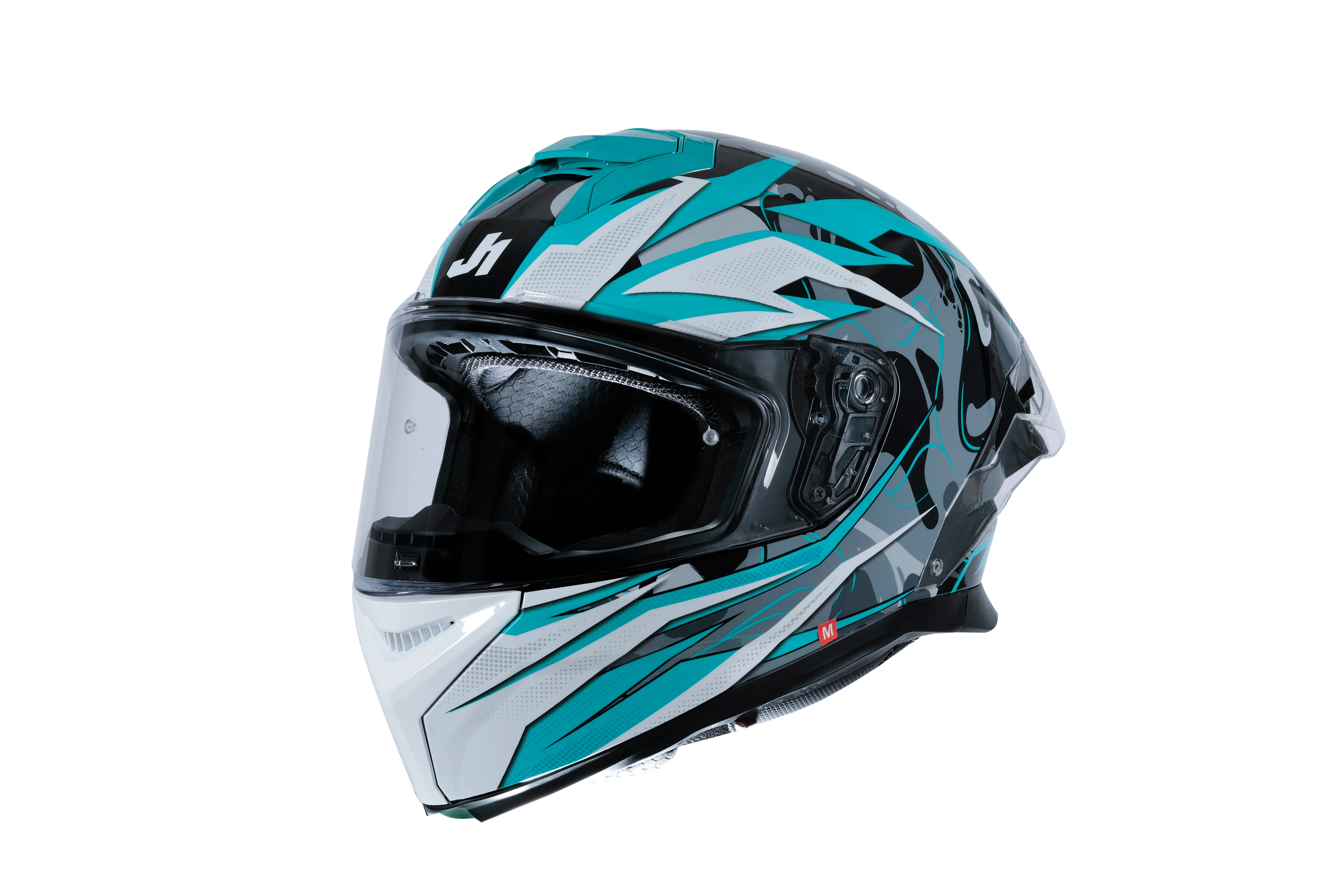 Just1 J-STR Helm Avalon Türkis / Schwarz Glanz 6030390111002 - Image 5