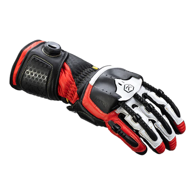 Knox Handroid MK5 Racing Lederhandschuhe | Herren | Rot | 11769404105