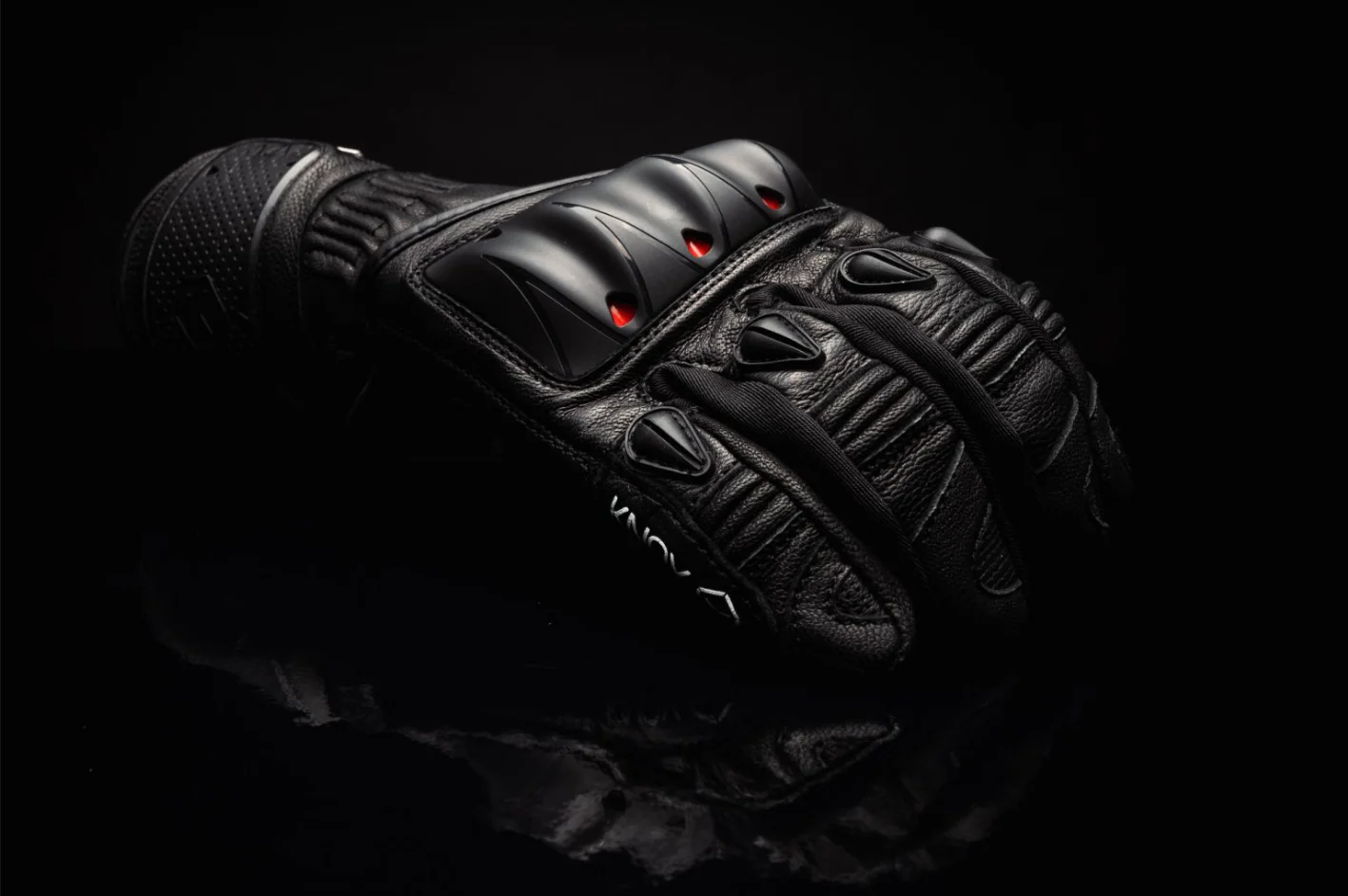 Knox Oulton MK2 Sport Lederhandschuhe | Herren | Schwarz/Rot | 1011352110030 - Image 11