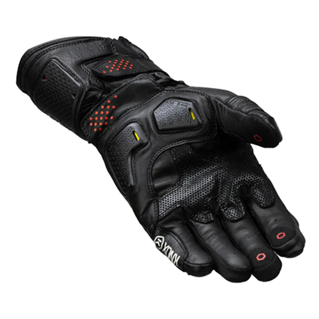 Knox Oulton MK2 Sport Lederhandschuhe | Herren | Schwarz/Rot | 1011352110030 - Image 2