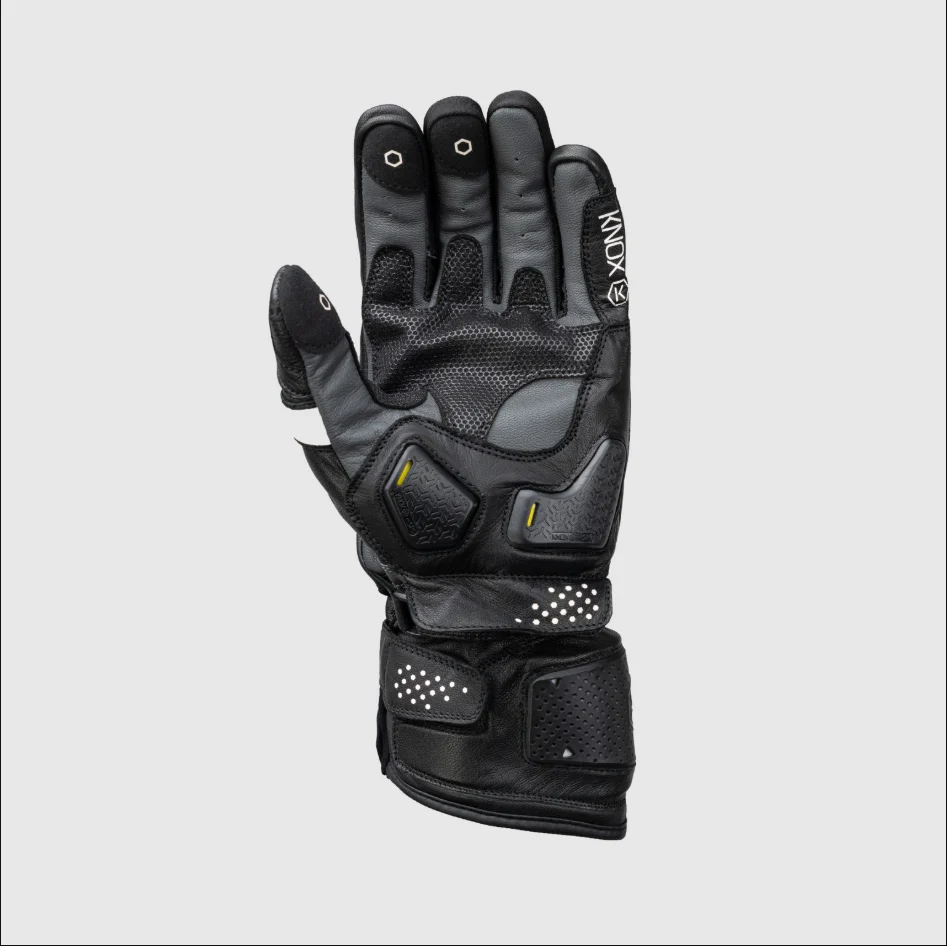 Knox Oulton MK2 Sport Lederhandschuhe | Herren | Schwarz/Weiß | 1011352160050 - Image 3