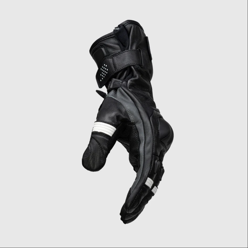 Knox Oulton MK2 Sport Lederhandschuhe | Herren | Schwarz/Weiß | 1011352160050 - Image 4