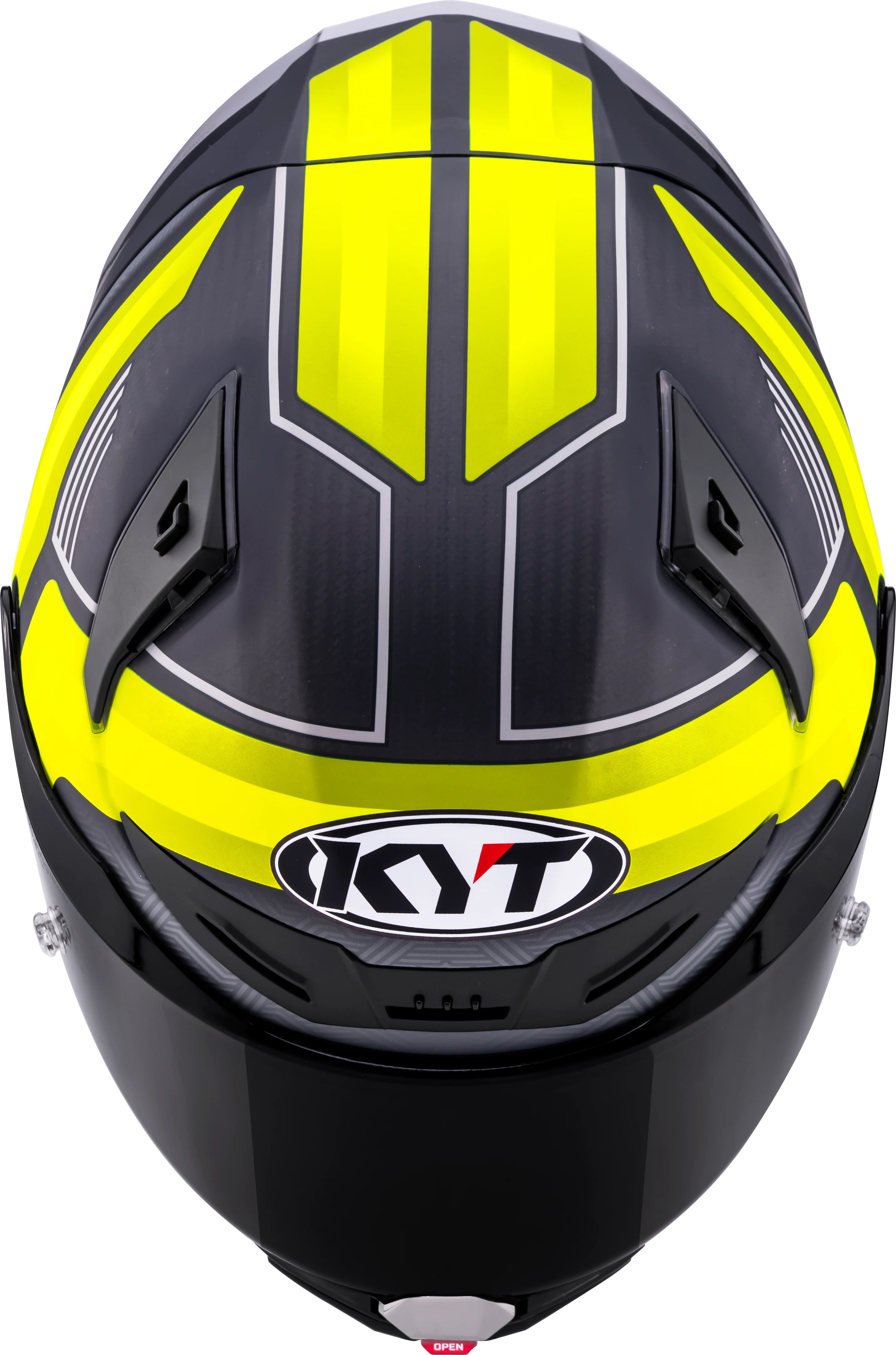 KYT R1R Racing Helm Carbon Accelerator Gelb Y6R10010 - Image 9