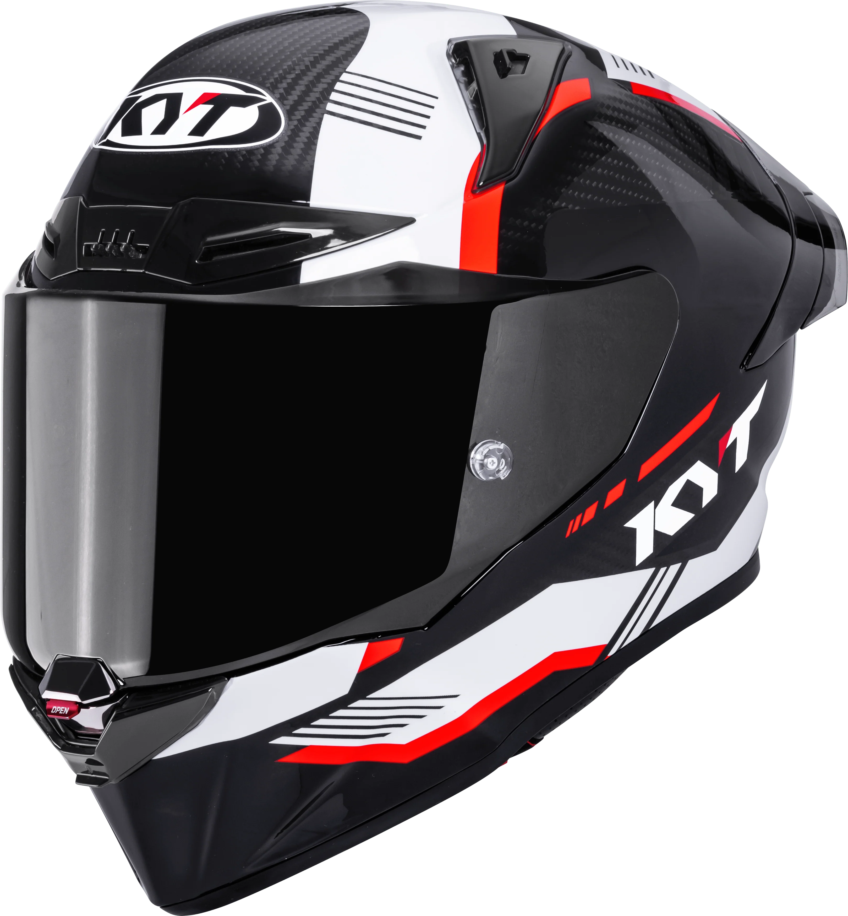 KYT R1R Racing Helm Carbon Zone Rot Y6R10007 - Image 8