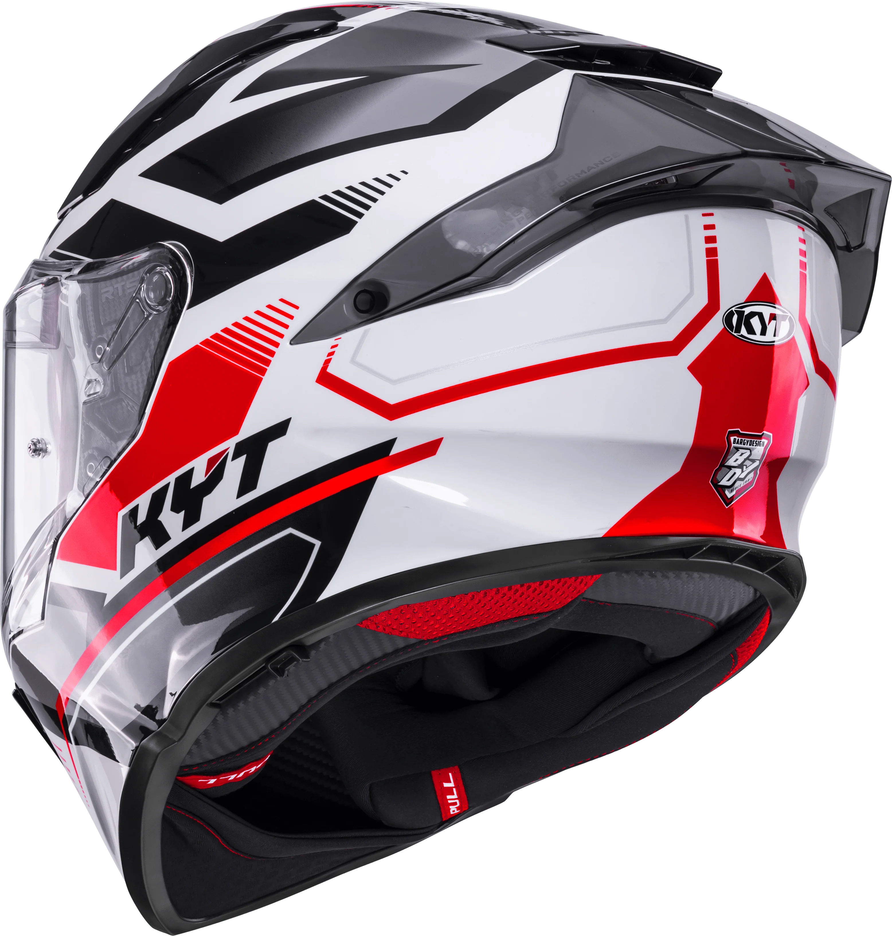 KYT R2R Helm Parsec Weiß/Rot Y6R20022 - Image 7