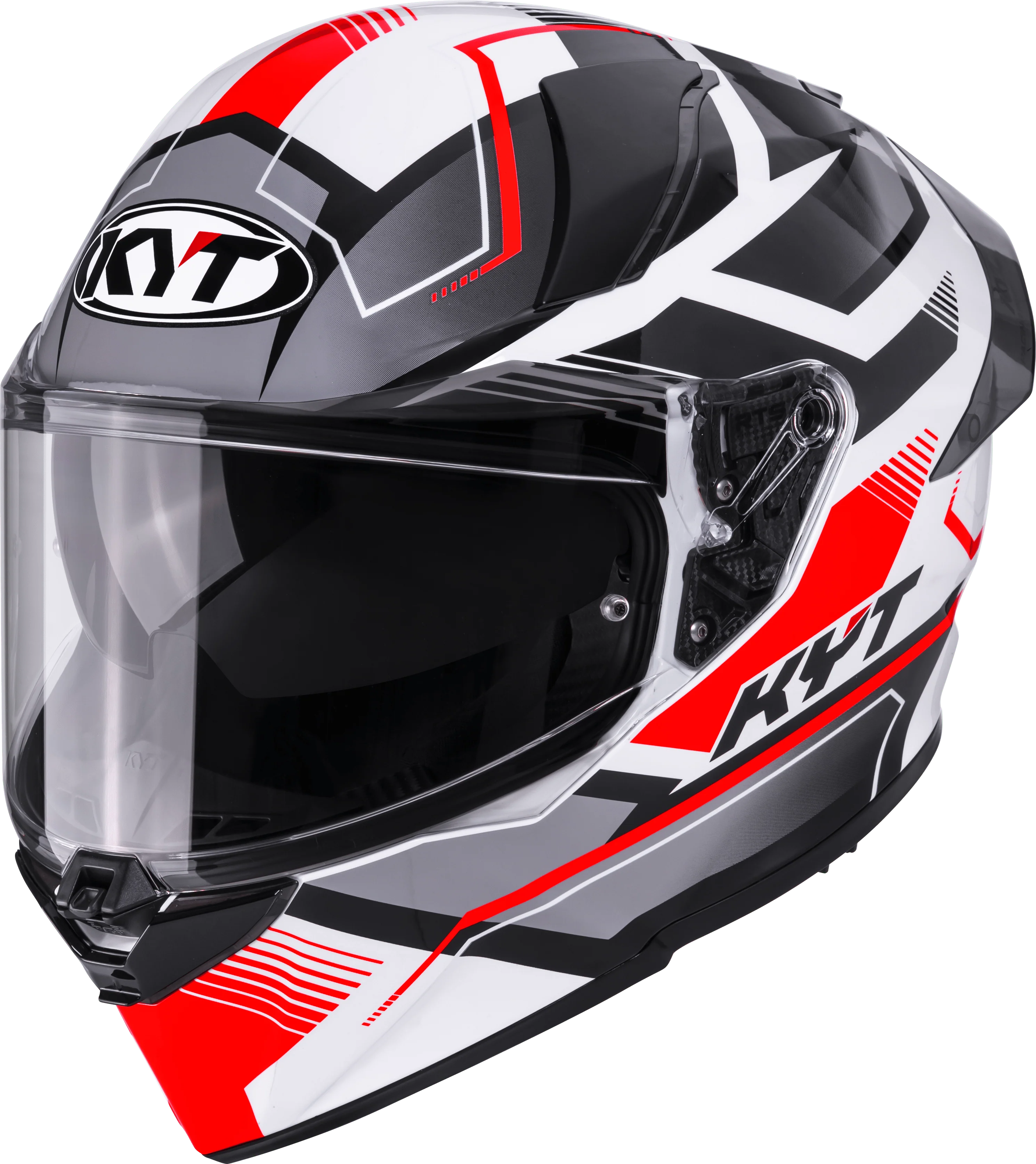 KYT R2R Helm Parsec Weiß/Rot Y6R20022 - Image 8