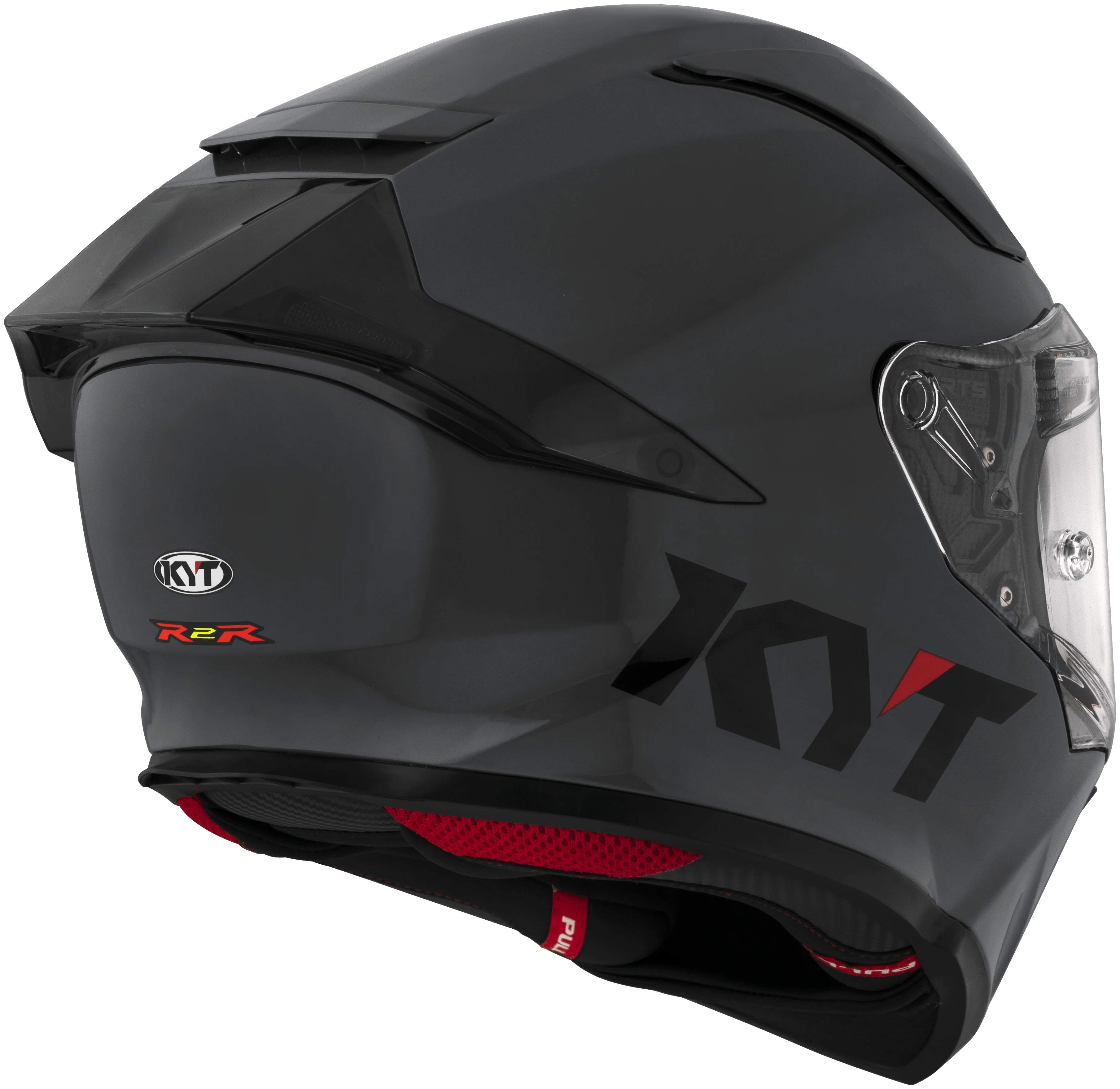 KYT R2R Helm Plain Grau Y6R200W1 - Image 5