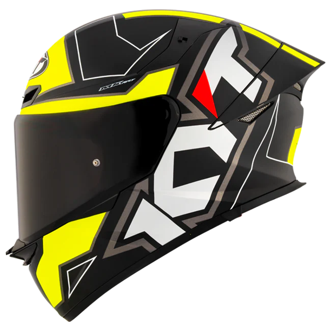 KYT TT-Revo Helm Electron Black Yellow matt Y6TR0007