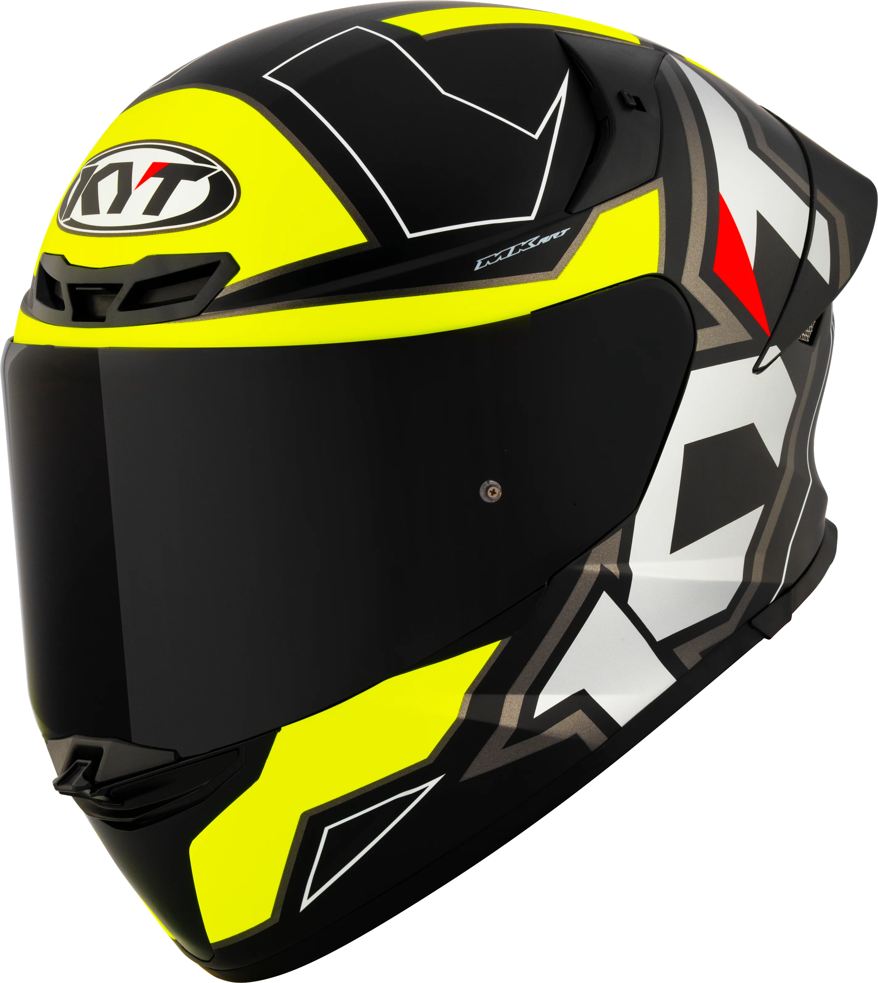 KYT TT-Revo Helm Electron Black Yellow matt Y6TR0007 - Image 4