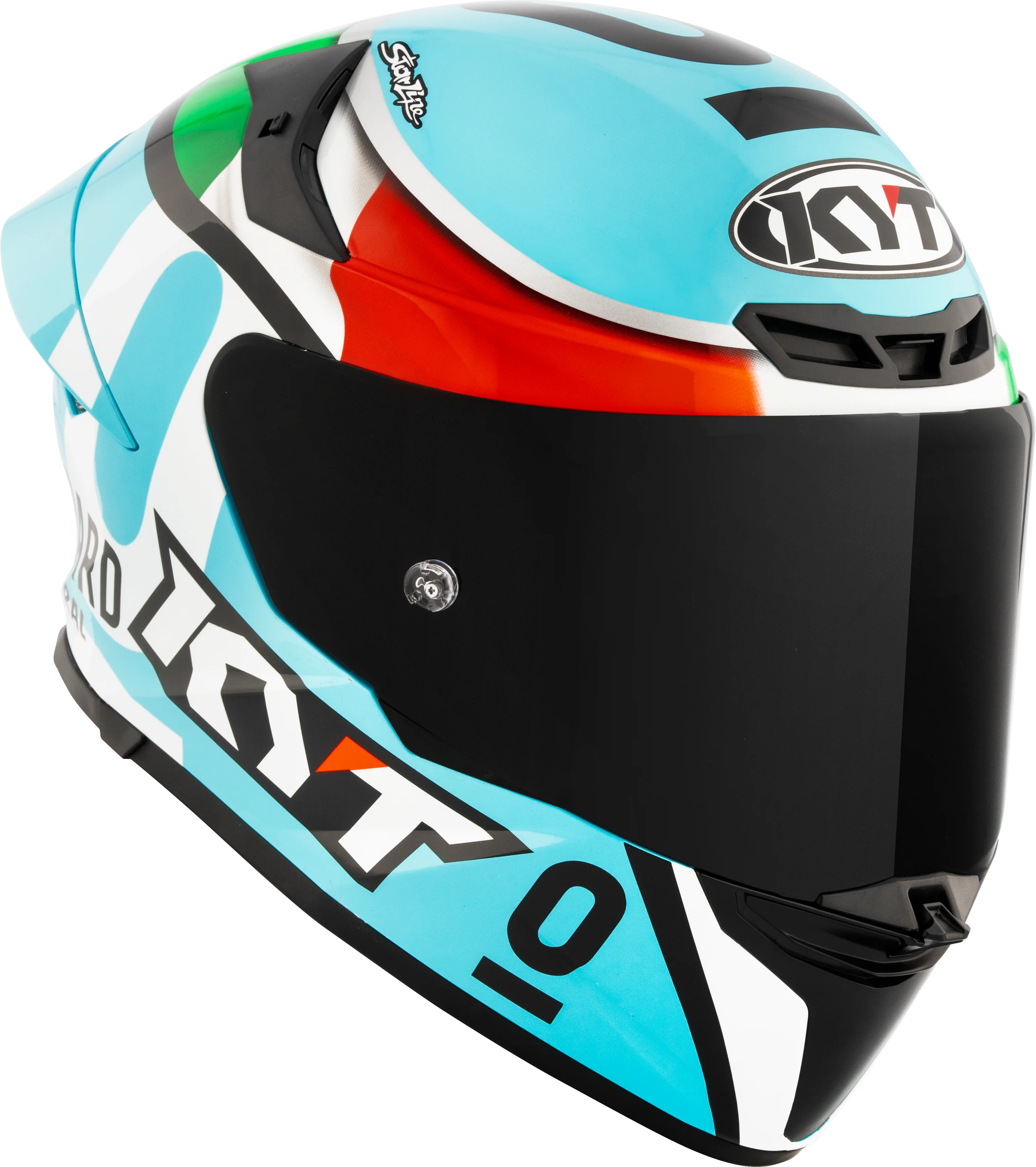 KYT TT-Revo Helm Leopard Racing Replica Italien Tricolore Y6TR0017 - Image 4