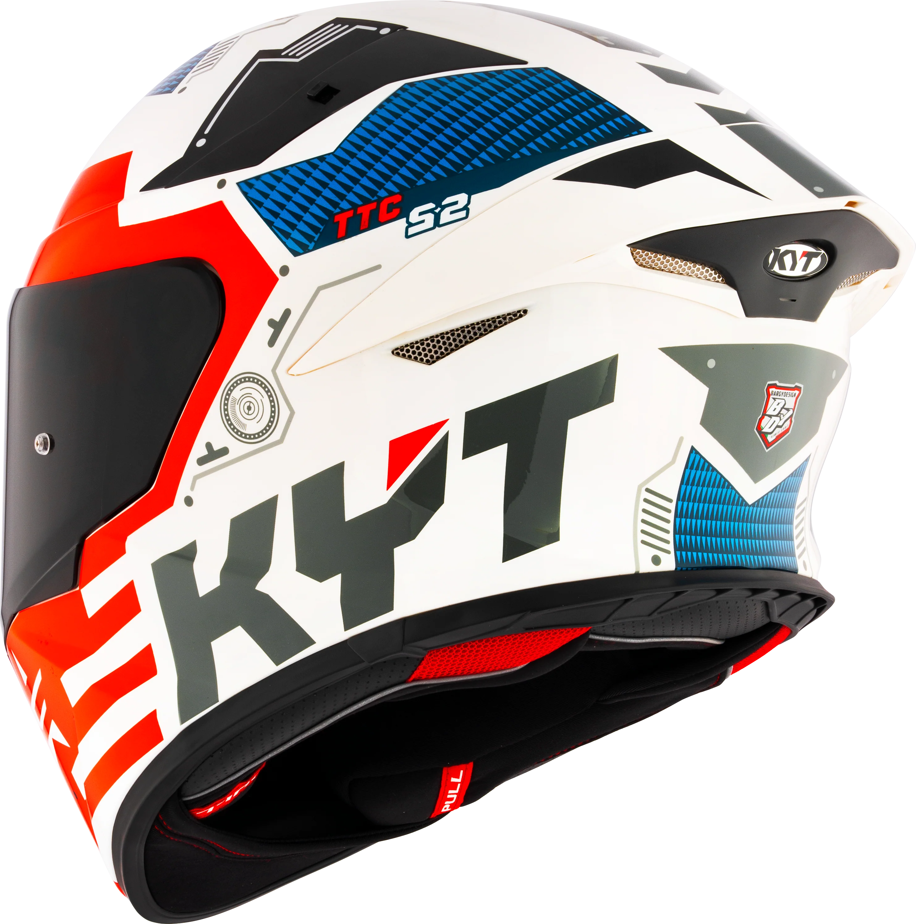 KYT TT-Revo Helm Fuselage Red Y6TR0020 - Image 7