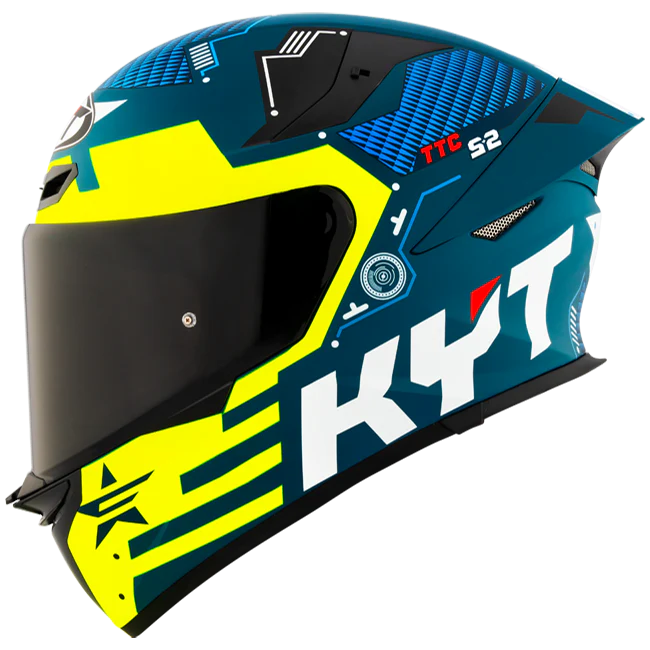 KYT TT-Revo Helm Fuselage Yellow matt Y6TR0021