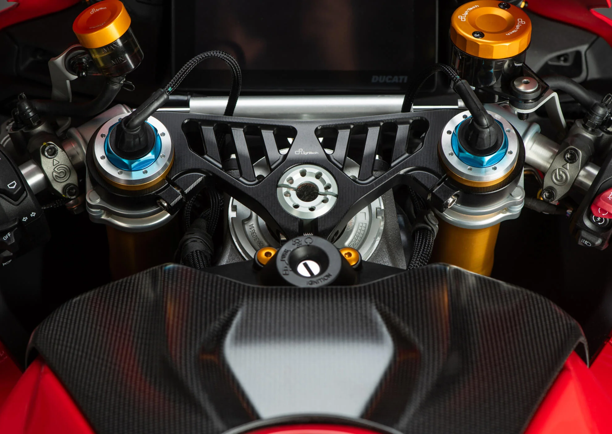 Gabelbrücke (OBEN) LighTech Ducati Panigale V4/S/R (25-26) TCADU002NER - Image 2