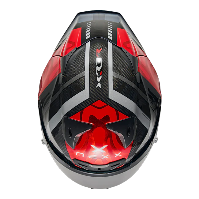 Nexx X.R3R Helm Swirl Carbon Rot Silber 01XR323489023 - Image 4