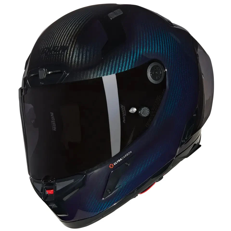 Nolan X-804 RS Helm Ultra Carbon Glossy Blue Liquido 328 - Image 3