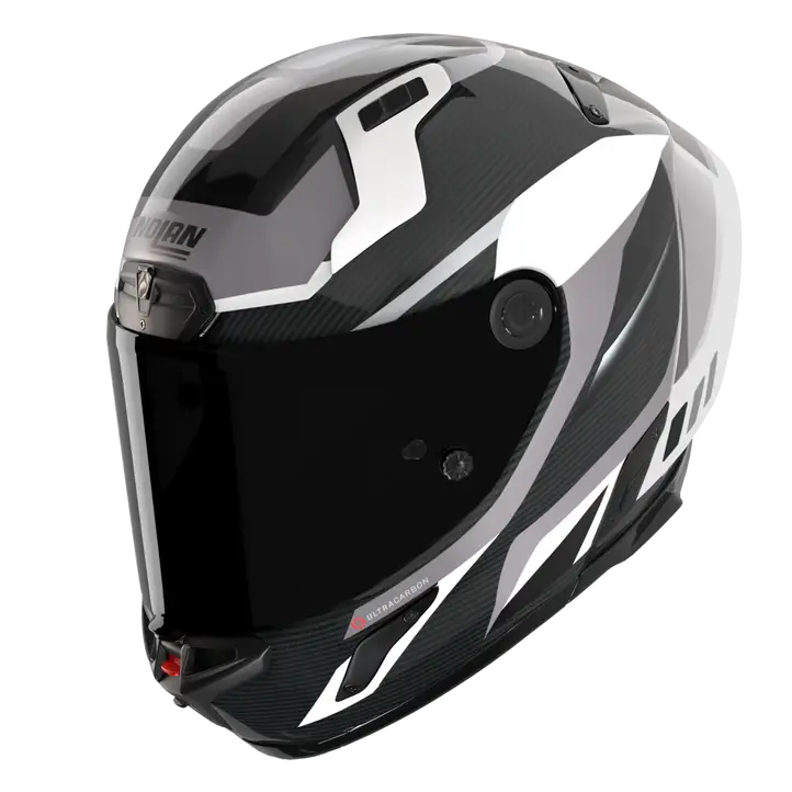 Nolan X-804 RS Helm Ultra Carbon Lesmo Weiß/Schwarz/Grau 363 - Image 3