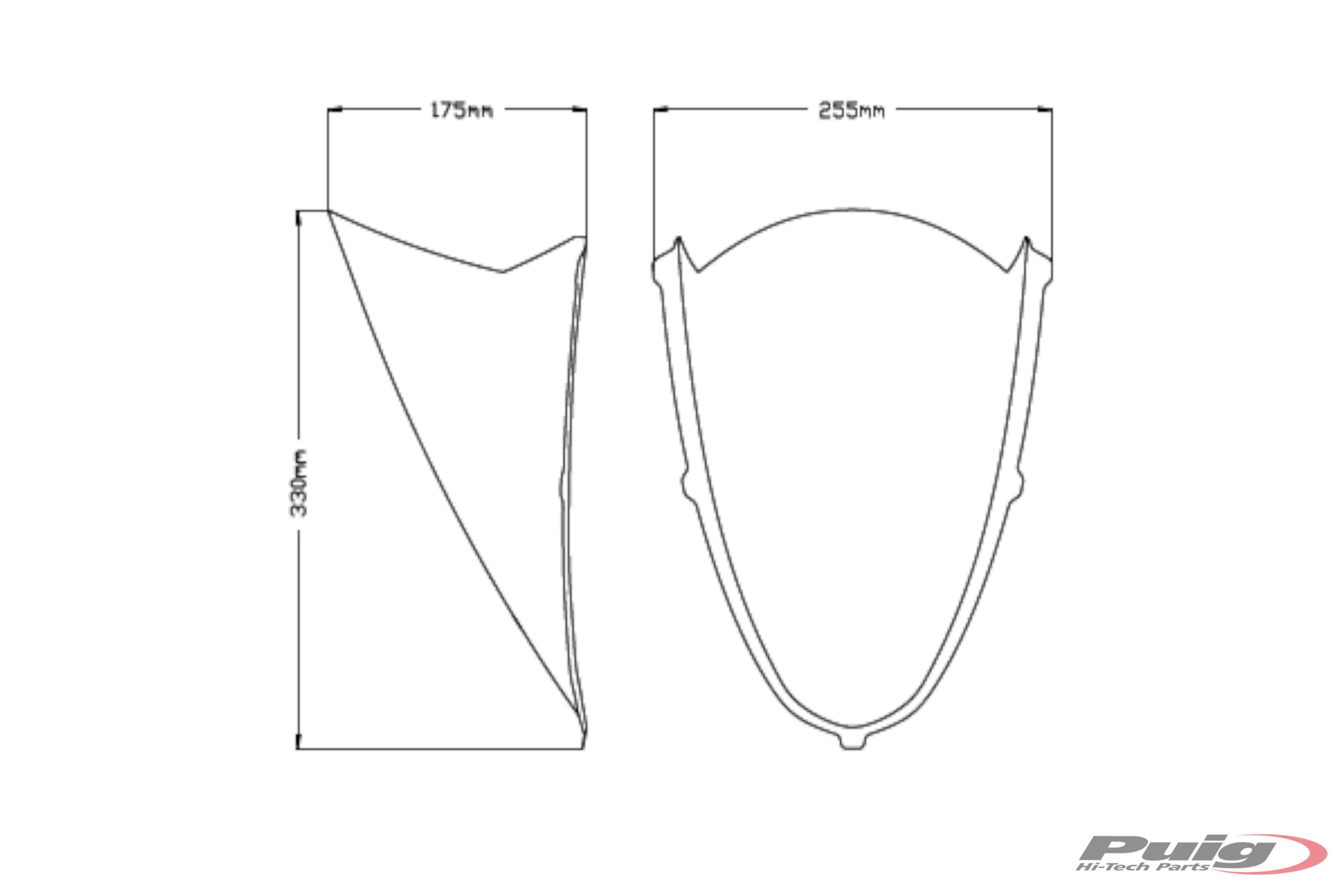 Puig R-Racer Windshield Aprilia RS 660 (20-26) 20571 - Image 13