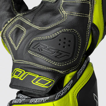 RST Pro Series GP D3O Motorrad Lederhandschuhe | Herren | Rot/Weiß | 103715 - Image 3