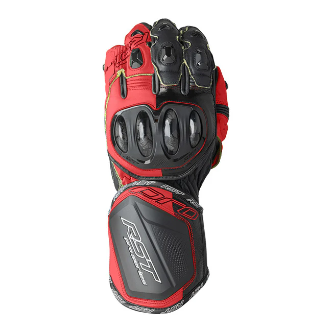 RST Pro Series GP D3O Motorrad Lederhandschuhe | Herren | Rot/Schwarz | 103715