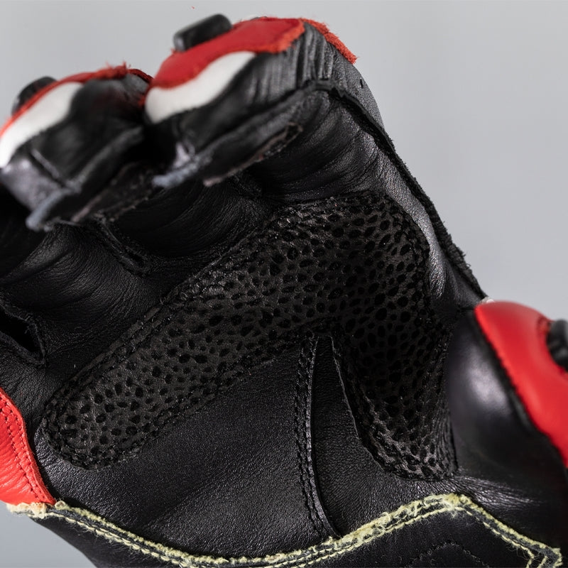 RST Tractech Evo 4 Motorrad Lederhandschuhe | Herren | Rot/Weiß/Schwarz | 102666 - Image 6