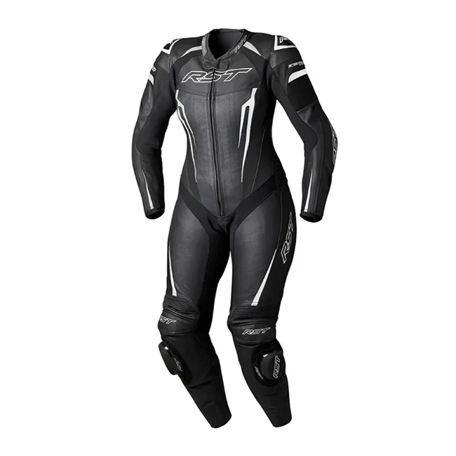 RST Tractech EVO D3O Einteiler Lederkombi – Perforierter Rennanzug | Frauen | Schwarz | 103643