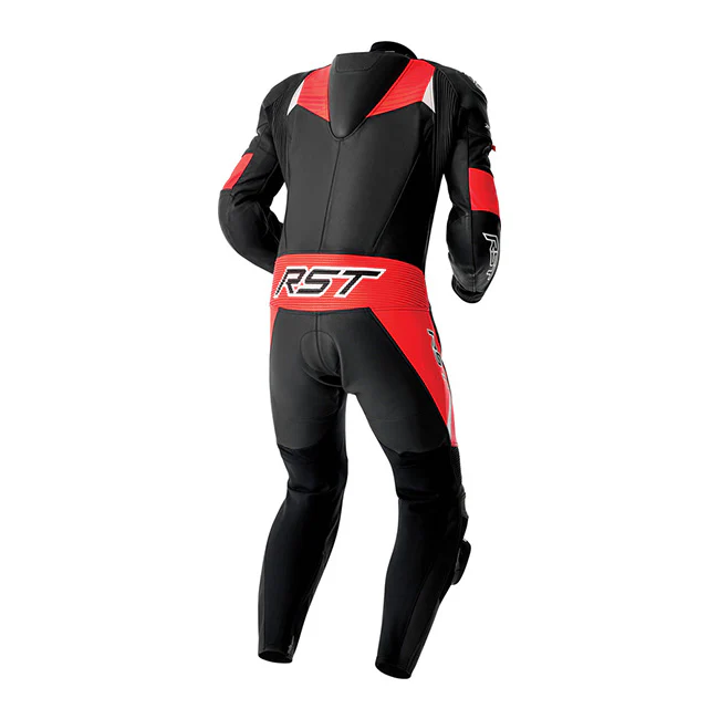 RST Tractech EVO D3O Einteiler Lederkombi – Perforierter Rennanzug | Herren | Schwarz/Rot | 103634 - Image 2